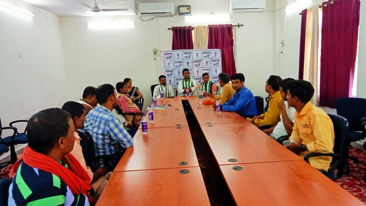 Samata Party National President Uday Mandal Press Conference Muzaffarpur Circuit House